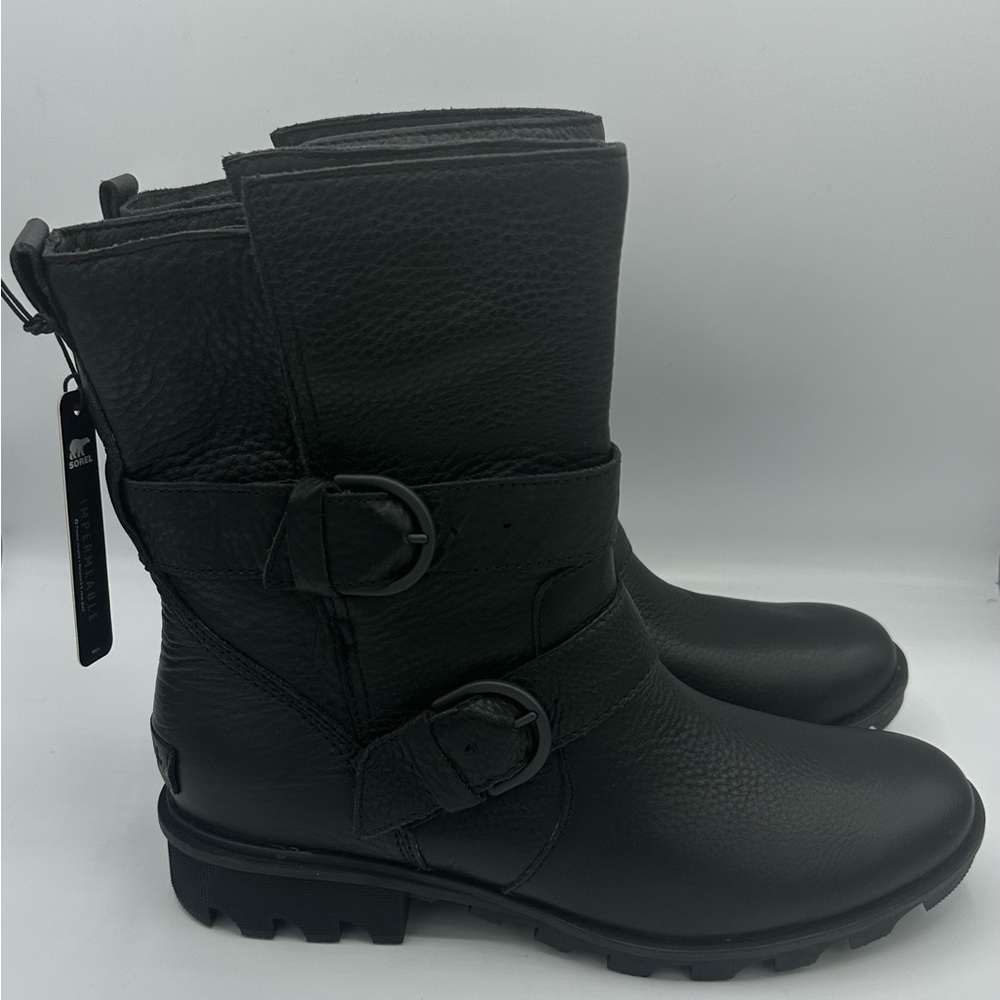 Black Leather Women's Boots